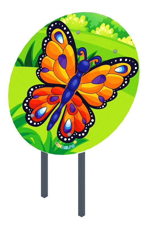 Навес для песочницы Бабочка - ИО 7.01.03-01 Габариты (ШхДхВ): 1180х840х1500 Зона безопасности, мм: 2180х1840