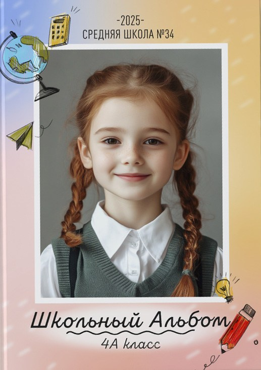 Фотокнига 1-4 классы. Школьный фотограф