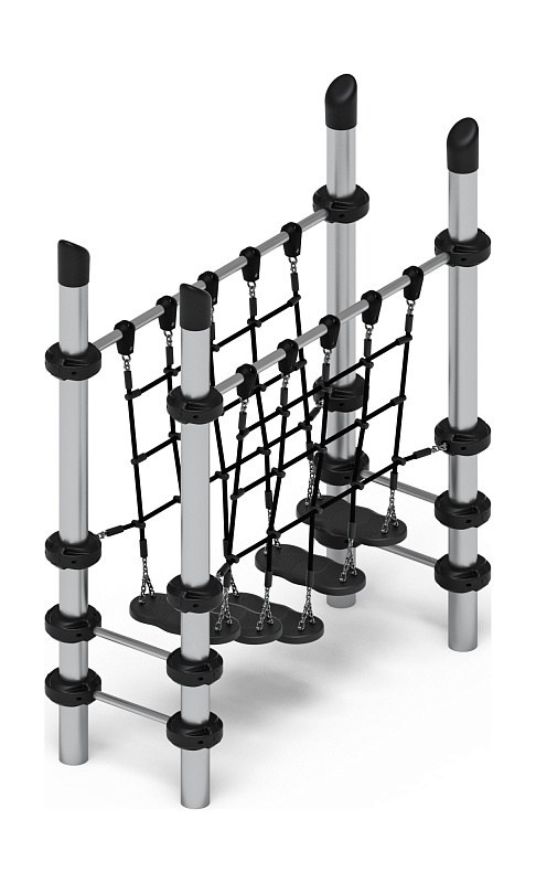 Спортивная серия СК 2.06.11 Габариты (ШхДхВ): 1818х780х1980 Зона безопасности, мм: 4818х3780 Возрастные ограничения 5-12 лет
