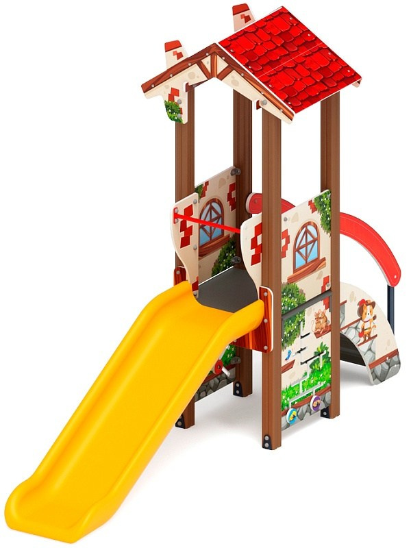 В гостях у сказки горка пластиковая Н 900 ДИК 1.05.01-22                                                                                                                      Габариты (ШхДхВ): 3780х1220х2790                                                                                                                                                                        Зона безопасности, мм: 7280х4220                                                                                                                                                                           Скат горки: H=900 (пластиковый скат)