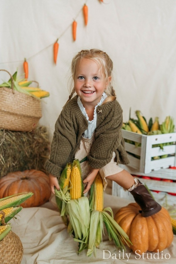 Осенняя фотосессия с кроликами в фотостудии. Фотограф в Санкт-Петербурге, Анна Скворцова