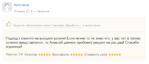 Отзывы. Главная