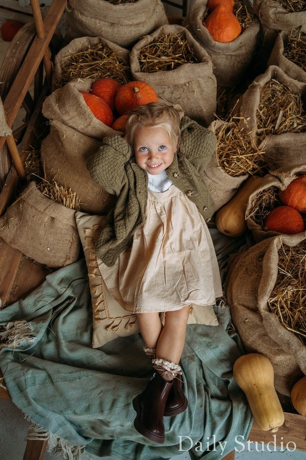 Осенняя фотосессия с кроликами в фотостудии. Фотограф в Санкт-Петербурге, Анна Скворцова