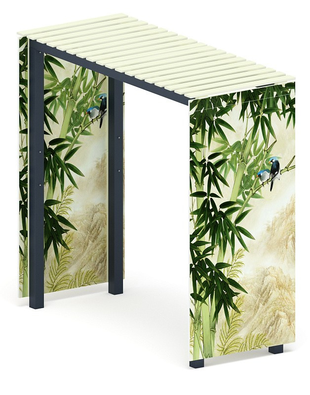 Пергола (Бамбук) - МФ 77.06.01-03 /без поликарбоната/ Габариты (ШхДхВ): 1200x2840x2630 мм