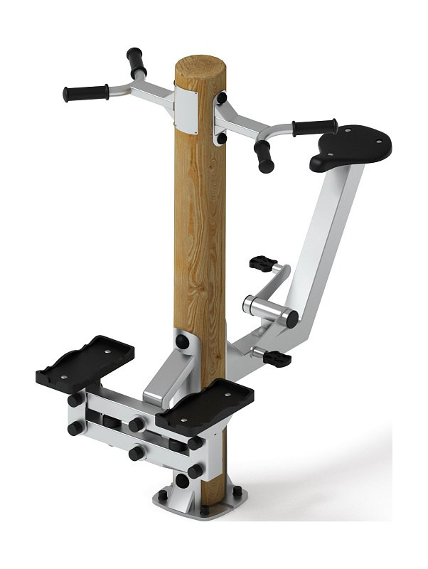 Тренажер степ+вело (лиственница орех) СТ 018-Л.И3.02 Габариты (ШхДхВ): 1330х800х1500 Зона безопасности, мм: 3000х2000 Оборудование предназначено для подростков в возрасте от 14 лет и взрослых, весом не более 100 кг.