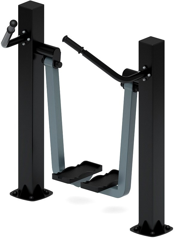 Шаговый (серый) - Уличный тренажер - СТ 005-13.И1 Габариты (ШхДхВ): 1120х670х1350 Зона безопасности, мм: 2000х2000 Оборудование предназначено для подростков в возрасте от 14 лет и взрослых, весом не более 100 кг. 