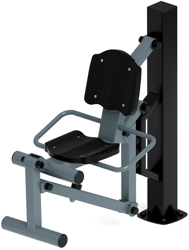 Флекс (серый) - Уличный тренажер - СТ 020-13.И1 Габариты (ШхДхВ): 1160х740х1210 Зона безопасности, мм: 2000х2000 Оборудование предназначено для подростков в возрасте от 14 лет и взрослых, весом не более 100 кг.