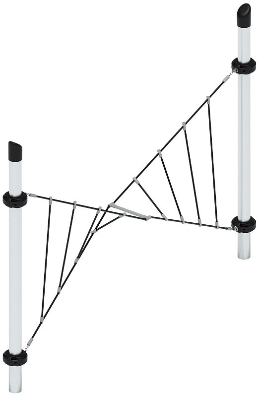 Спортивная серия СК 2.06.04 Габариты (ШхДхВ): 3340х430х2380 Зона безопасности, мм: 6340х3430 Возрастные ограничения 5-12 лет