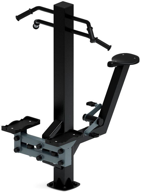 Степ+Вело (серый) - Уличный тренажер - СТ 018-13.И1 Габариты (ШхДхВ): 1290х840х1550 Зона безопасности, мм: 2000х2000 Оборудование предназначено для подростков в возрасте от 14 лет и взрослых, весом не более 100 кг.