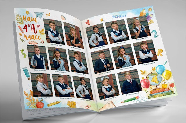 Выпускной альбом Цветной. Выпускные альбомы для школы и детского сада в СПб и ЛО