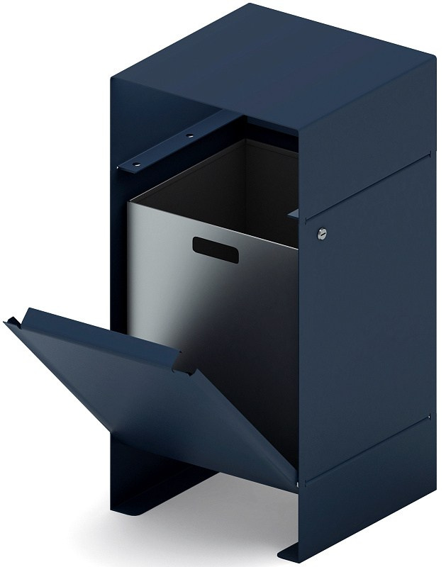 Урна парковая - МФ 50.02.04 (под анкера) Габариты (ШхДхВ): 410х410х825 мм 