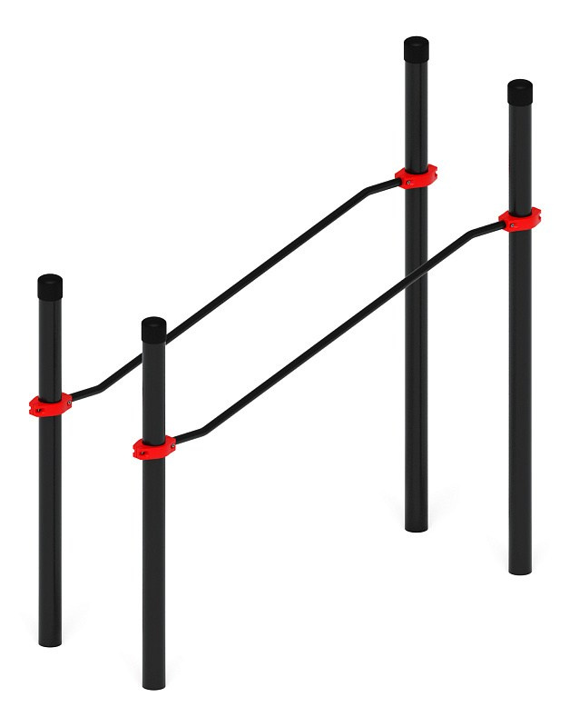 Воркаут ЛОВ 108 красный ВТ 102.03-01 Габариты (ШхДхВ):2010х740х2000 Зона безопасности, мм:5010х3740