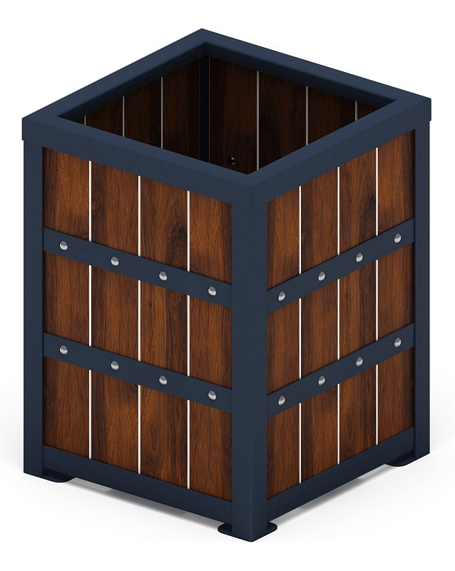 Урна МФ 50.03.02.А (под анкера) Габариты (ШхДхВ): 620х475х475 мм