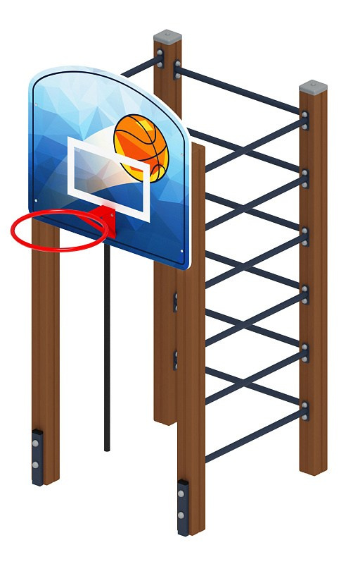 Спортивная серия СК 1.01.16-01 Габариты (ШхДхВ): 1600х1000х2080 Зона безопасности, мм: 4600х4000