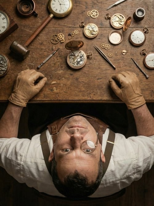 Часовщик. Школьный фотограф Евгения Саховская