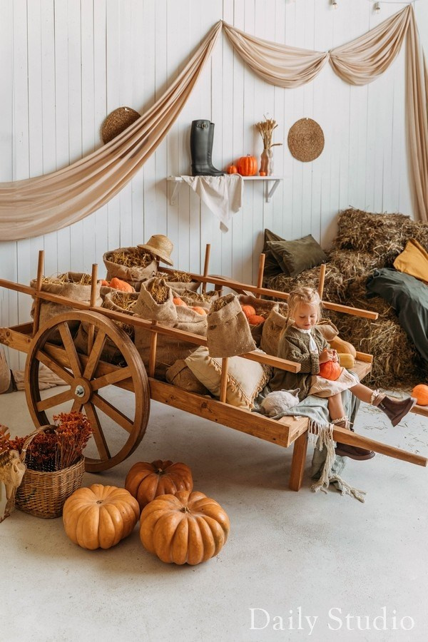 Осенняя фотосессия с кроликами в фотостудии. Фотограф в Санкт-Петербурге, Анна Скворцова