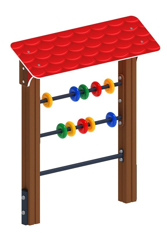 Счеты Игровые 1 - МФ 22.01.03-01 Габариты (ШхДхВ): 1180х330х1380 Зона безопасности, мм: 2180х3330