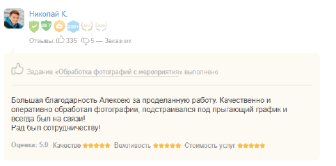 Отзывы. Главная