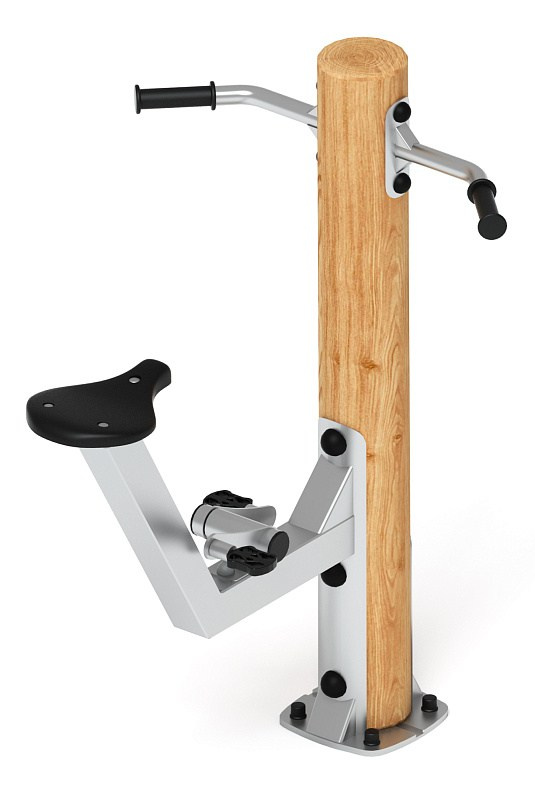 Тренажер вело (лиственница) СТ 016-Л.И3 Габариты (ШхДхВ): 970х800х1300 Зона безопасности, мм: 2000х2000 Оборудование предназначено для подростков в возрасте от 14 лет и взрослых, весом не более 100 кг.