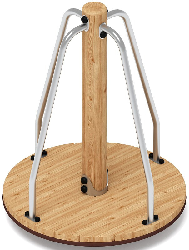 Карусель (Лиственница) ИО 30.24.02-01.Л.И2 Габариты (ШхДхВ): 900х900х1210 Зона безопасности, мм: 4900х4900