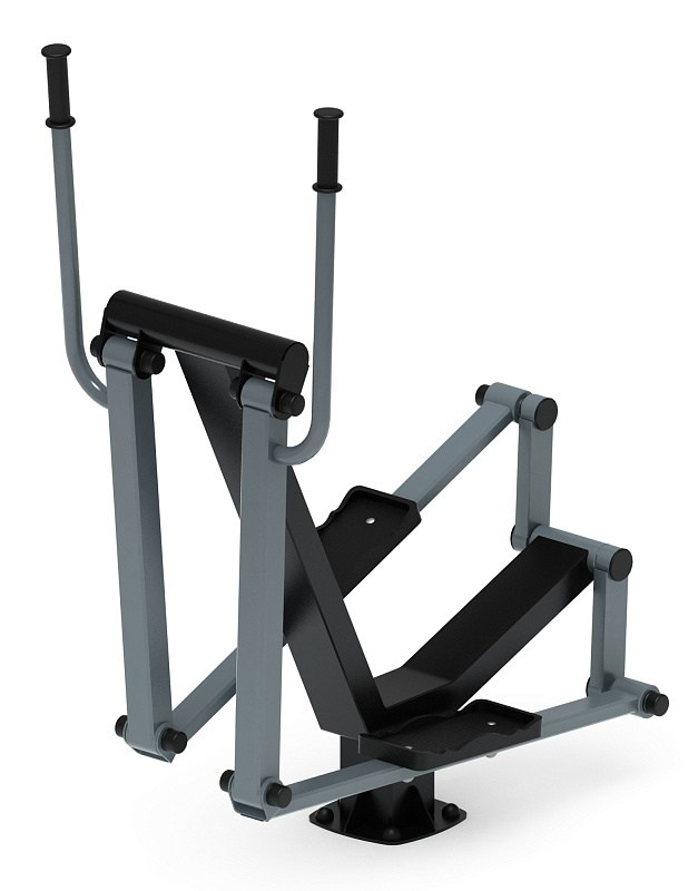 Эллиптический (серый) - Уличный тренажер - СТ 010-13.И2 Габариты (ШхДхВ): 600х1050х1440 Зона безопасности, мм: 2000х2000 Оборудование предназначено для подростков в возрасте от 14 лет и взрослых, весом не более 100 кг.