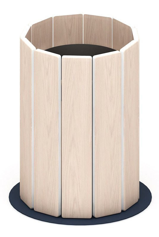 Урна (с баком) (под анкера) МФ 50.03.03-01.А Габариты (ШхДхВ): 480х480х588 мм