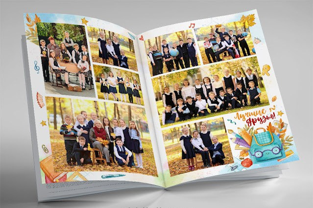 Выпускной альбом Цветной. Выпускные альбомы для школы и детского сада в СПб и ЛО