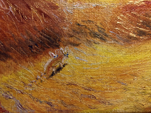 песок, желтый песок, красна картина, картина импрессионизм