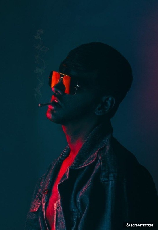 Мужской портрет с цветным светом. Фотограф, видеограф Пятигорск, Ставрополь, Ессентуки, Petlyakovs_photo