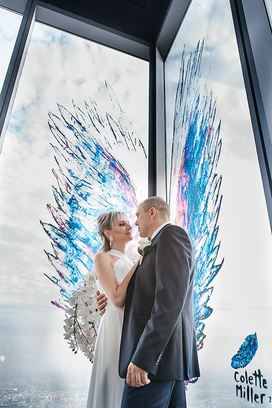 Регистрация и прогулка в Сити. Фотограф Анна Анисимова. Свадьбы, портреты, творческий репортаж