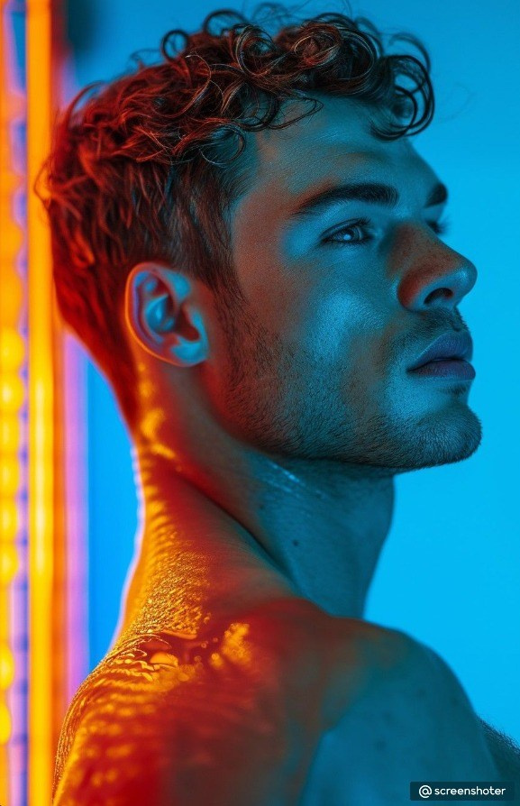 Мужской портрет с цветным светом. Фотограф, видеограф Пятигорск, Ставрополь, Ессентуки, Petlyakovs_photo