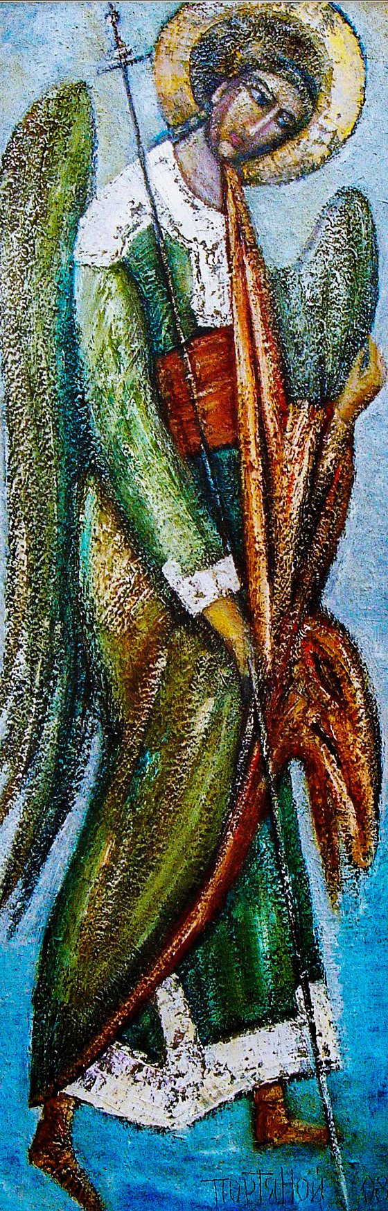 Ангел-хранитель. 2009г. Холст, масло, акрил. 150Х50см. Арт. ...