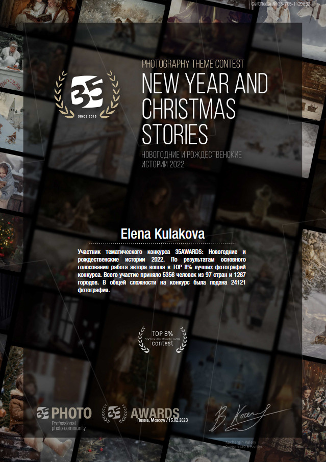 Мои достижения. Файн Арт фотограф в Ижевске Елена Кулакова