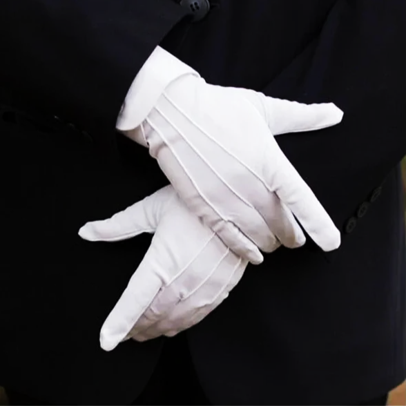 Перчатки белые