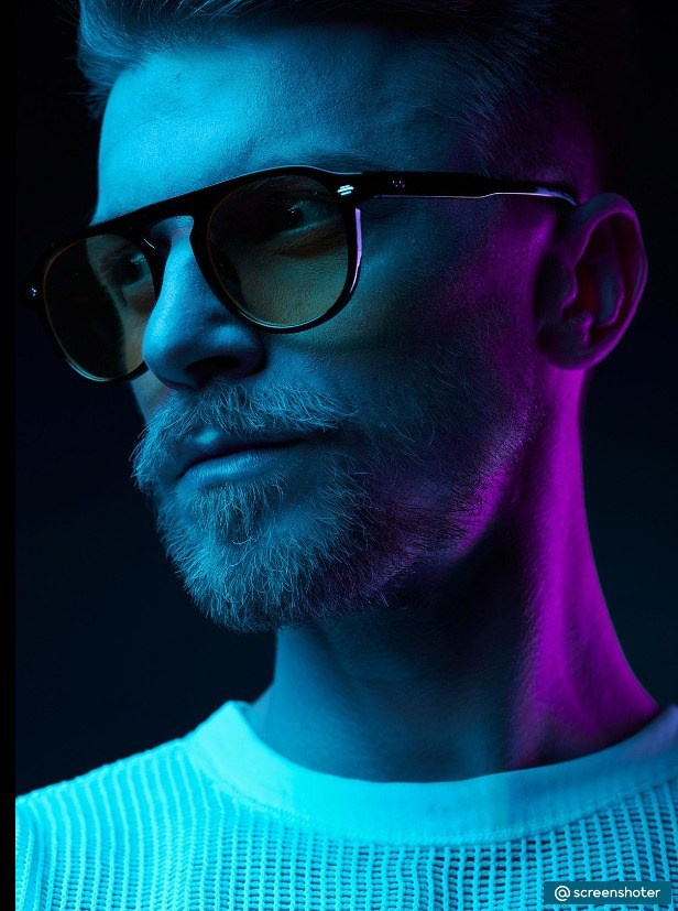 Мужской портрет с цветным светом. Фотограф, видеограф Пятигорск, Ставрополь, Ессентуки, Petlyakovs_photo