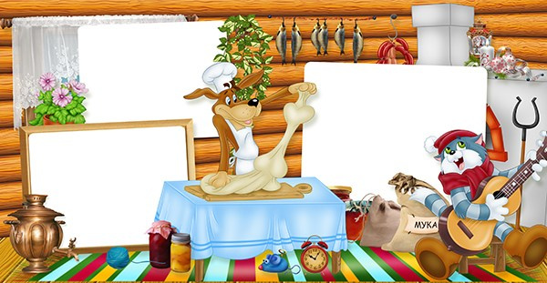 Шаблон 116 для детского сада «Простоквашино зимой». Medlori fotobook Выпускные альбомы в Липецке Лариса Медведева