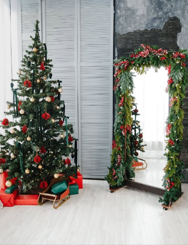 Новогодние локации. Интерьерная фотостудия в г. Барнаул