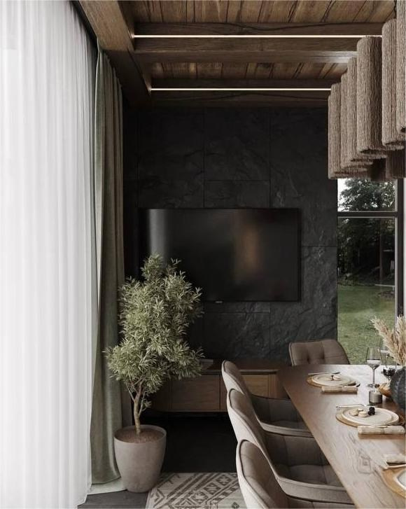 Атмосферный дом для семьи с двумя детьми. Дизайнер интерьера