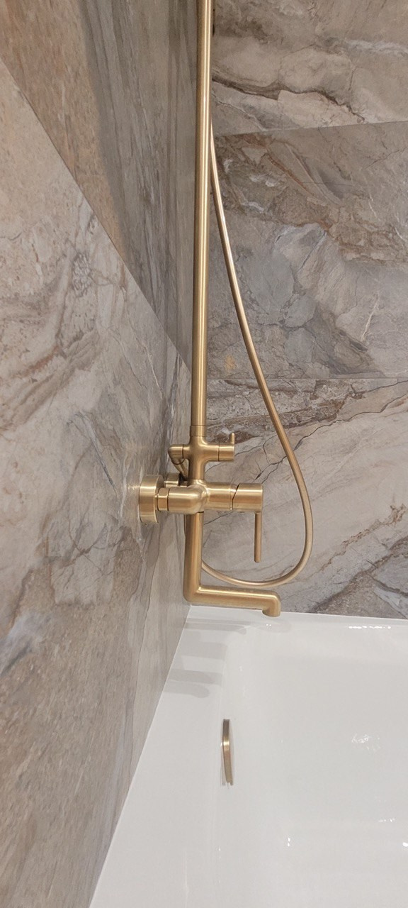 Ванная комната (ул. Фучика д. 78). Ремонт санузла, туалета, ванной под ключ в Казани. Укладка плитки