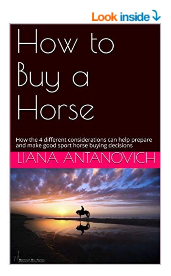 How to buy a horse. Liana Antanovich | Equestrian Strategies