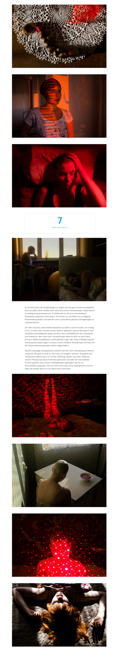 Alyona Kochetkova: Als Ich krank war | DEKODER.ORG. Алёна Кочеткова | фотограф и преподаватель фотографии