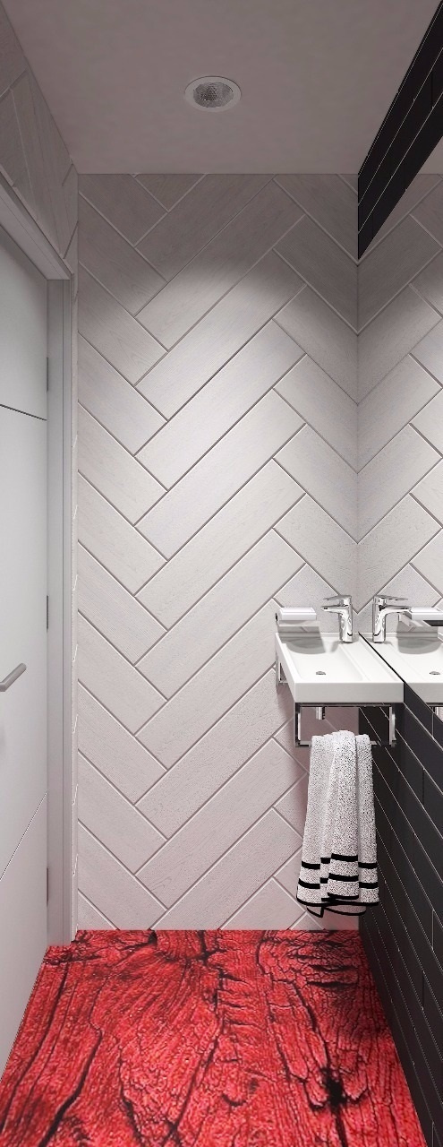 3х комнатная квартира для двух человек. Скандинавский стиль. Студия Дизайна интерьера Tsvetdesign. Дизайнер в Санкт-Петербурге