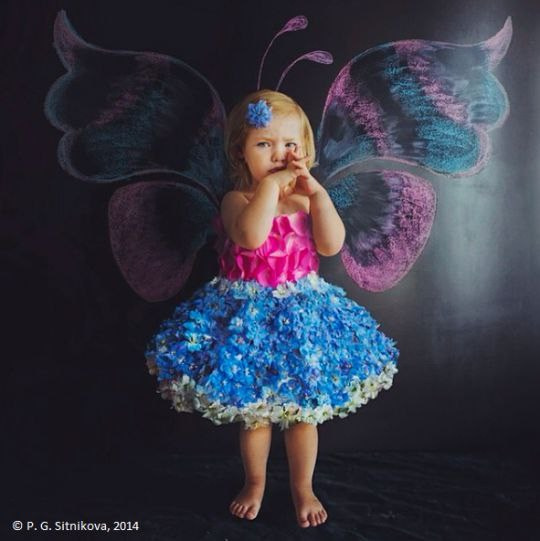 Платья из цветов. Семейный фотограф в Москве Полина Ситникова