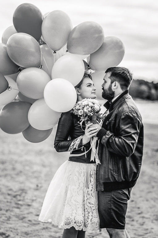 Даша и Андрей_Много шариков, много эмоций и атмосферы!. Фотограф женский и мужской портрет Санкт-Петербург