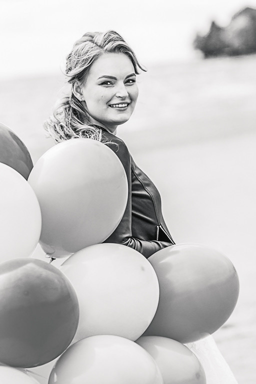 Даша и Андрей_Много шариков, много эмоций и атмосферы!. Фотограф женский и мужской портрет Санкт-Петербург