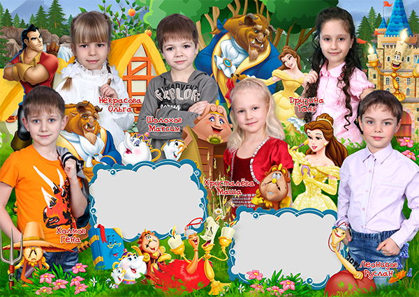 Шаблон 258 для детского сада Русалочка. Medlori fotobook Выпускные альбомы в Липецке Лариса Медведева