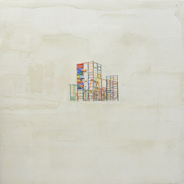 Алексей Жучков Пейзаж 17. фреска, мозаика 115х115. 2018