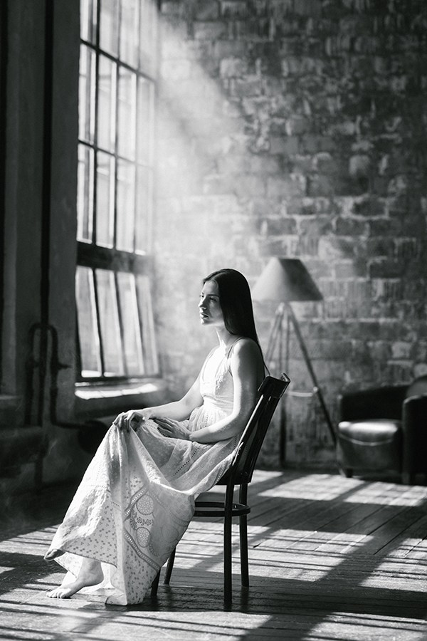 Studio portrait. Documentary and art photographer Alexey Terentyev