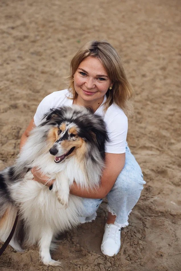 Семейная съёмка с собакой — Блума и семья. Фотосессии с лошадьми и вашими питомцами Сергиев Посад