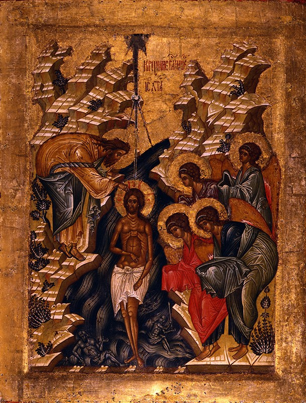 Крещение Христа. Икона из Кирилло-Белозерского монастыря